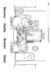 English Worksheet: Peppa Pig Family Matching