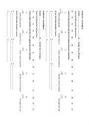 NUMBERS: CLASSWORK 