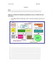 prepositions of place