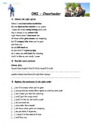 English Worksheet: OMI - Cheerleader