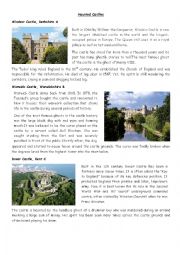 English Worksheet: Haunted Castles