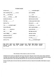 English Worksheet:  Song Wonderful tonight by Erick Clipton 