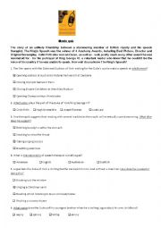 English Worksheet: The Kings speech movie quiz