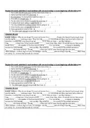 English Worksheet: Practice Test