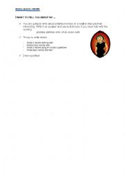 English Worksheet: Describe a familymember