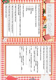 English Worksheet: Cooking -  video activity with outstanding Nigella Lawson