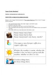 English Worksheet: Tongue twisters