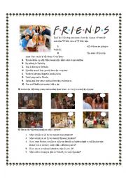 English Worksheet: The One in Barbados, Friends Chapter