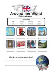 English Worksheet: London Travel Story Lesson