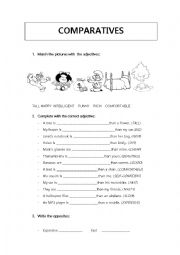 English Worksheet: Comparisons