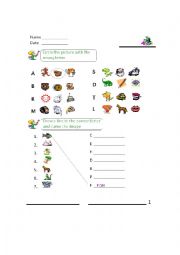 English Worksheet: kids practice