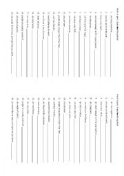 English Worksheet: Vocabulary practice activity