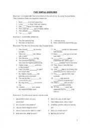 English Worksheet: Past simple exercises