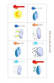 English Worksheet: Whats the weather like?