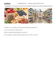 English Worksheet: Talking about shopping -- Student B --Pair speaking
