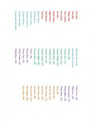 English Worksheet: Numbers 1-100