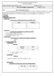 English Worksheet: test