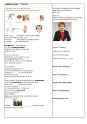 English Worksheet: Song Thinking Out Loud