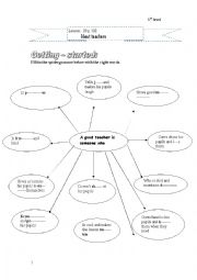 English Worksheet: About teachers