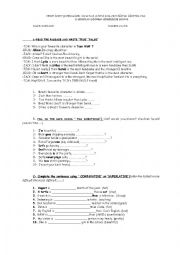 English Worksheet: exam