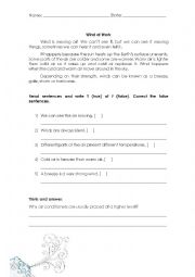 English Worksheet: Wind at work