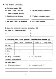 The Grammar Worksheet