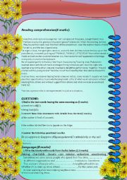 English Worksheet: Module 6  review 9th  before the final test 