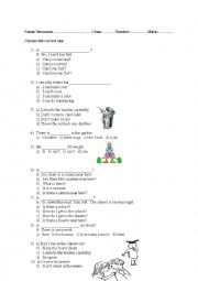 English Worksheet: mixed test