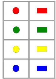 English Worksheet: UNO - Shapes and colours (2/4)