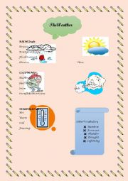 English Worksheet: The Weather