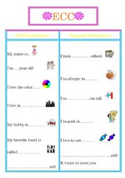 English Worksheet: Introductions and Personal Information