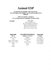 English Worksheet: Adjective game
