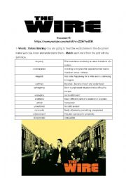 English Worksheet: The Wire - Charlie Brooker on The Wire -Oral Comprehension