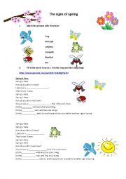 English Worksheet: Spring is Here!