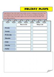English Worksheet: PRESENT CONTINUOUS FOR FUTURE PLANS