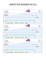 English Worksheet: NUMBERS. YOUR FIRST PAYCHECK