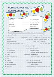 Comparatives and Superlatives