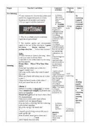 English Worksheet: Bruno Mars-When I was your Man