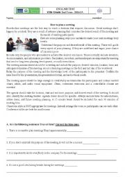 English Worksheet: How to plan a meeting