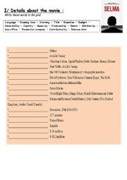 English Worksheet: Selma-Trailer