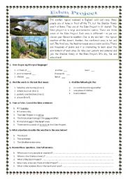 English Worksheet: Eden Project