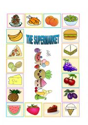 English Worksheet: The supermarket game (part 1)