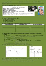 Simple past tense, irregular verbs