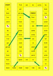 irregular verbs - board game