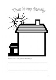 English Worksheet: Family
