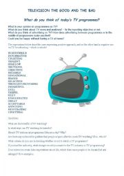 English Worksheet: Computers, TV