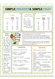 English Worksheet: Simple Present & Simple Past