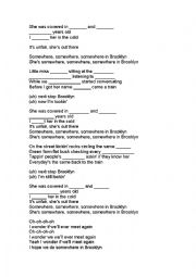 English Worksheet: Somewhere in Brooklyn