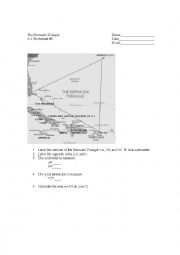 English Worksheet: bermuda triangle