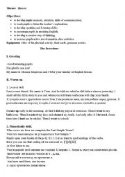English Worksheet: English lesson 